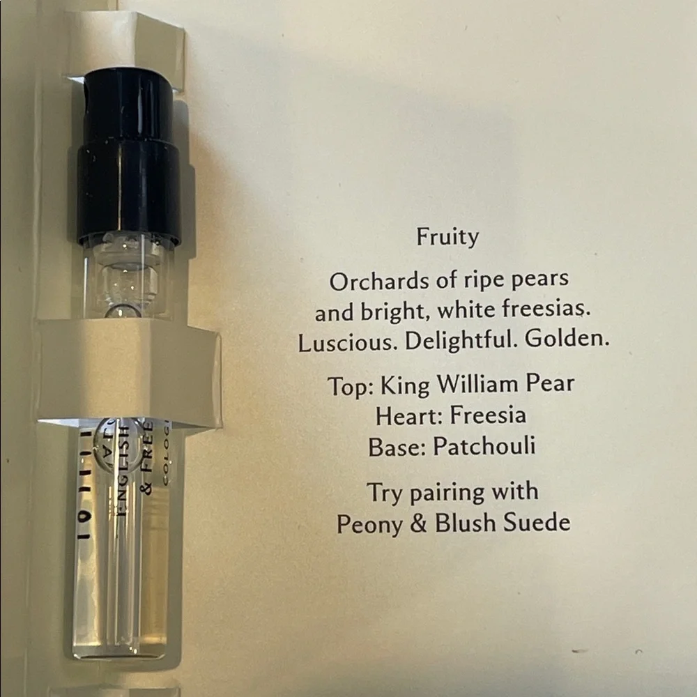 Jo Malone London English pear & freesia cologne sample size .05 Fl oz